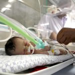 The newborn girl, who is still in an incubator, was named Shayma Shiekh al-Eid