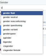 Facebook Gender Options